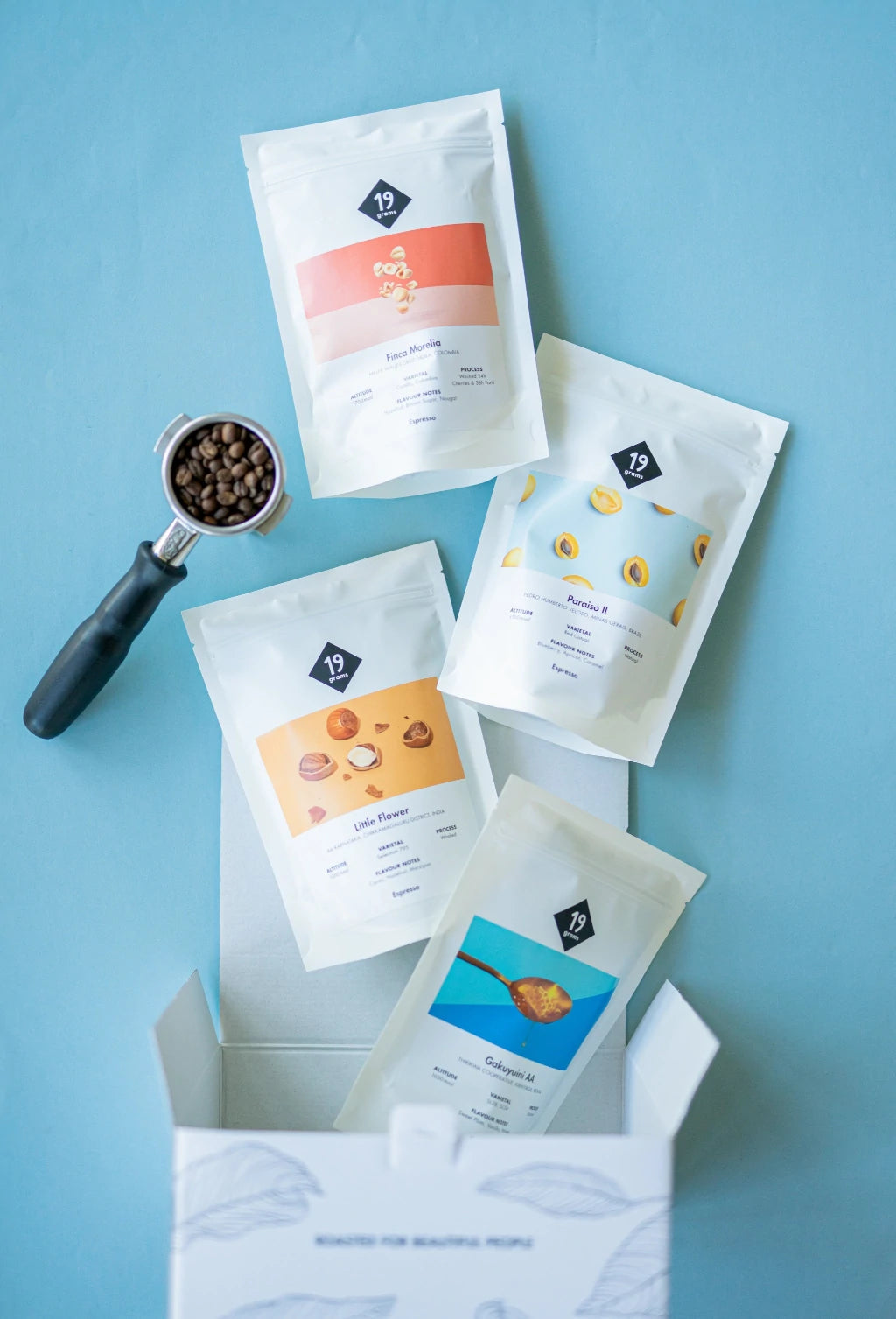 19gams Espresso Probierset mit Geschenkverpackung