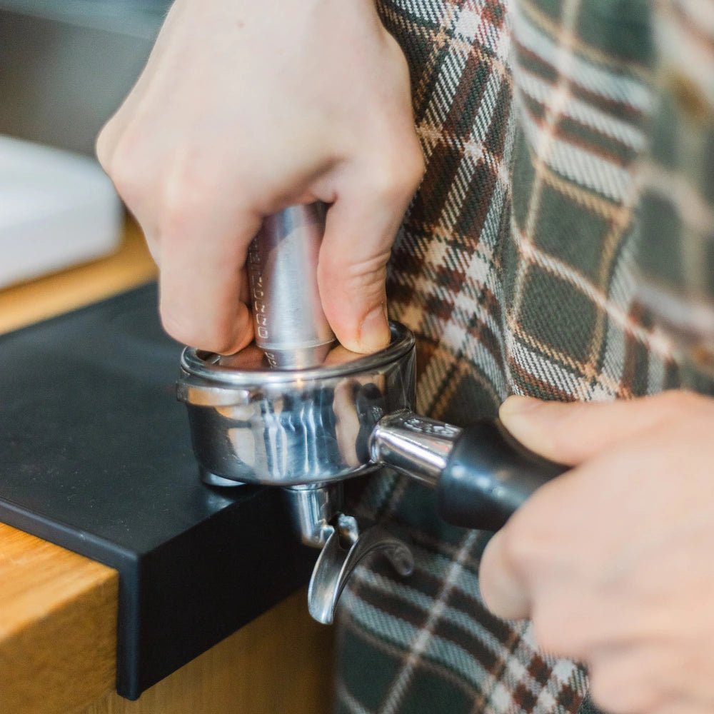 19grams Barista tamped Kaffee