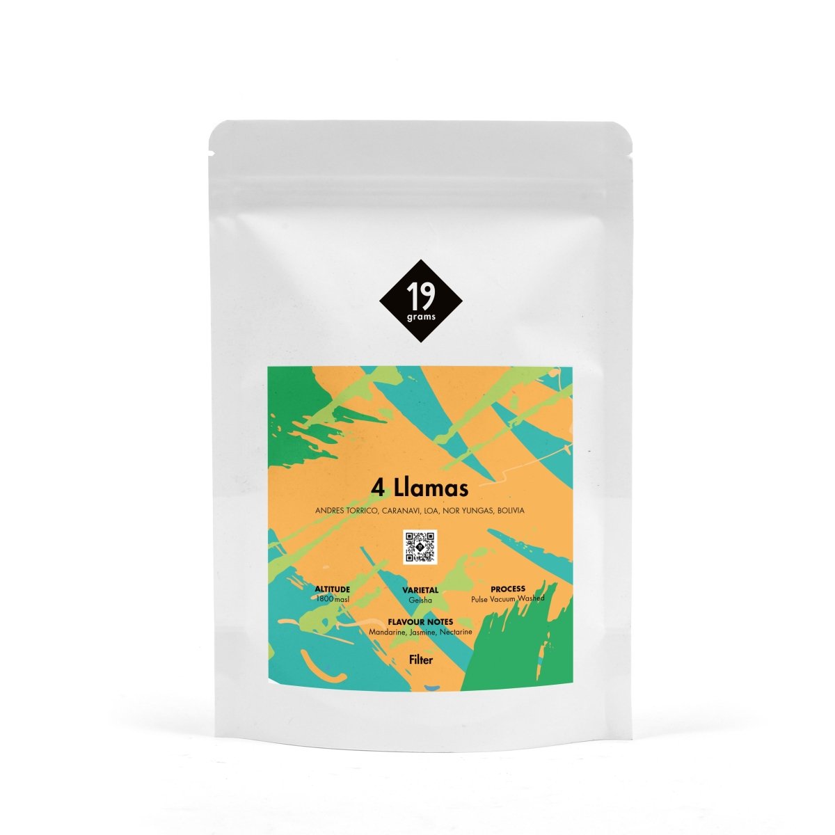 19grams 4 Llamas Geisha Kaffee aus Bolivien