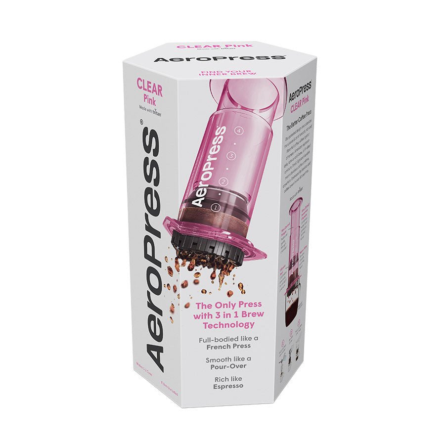 AeroPress ClearPink Verpackung