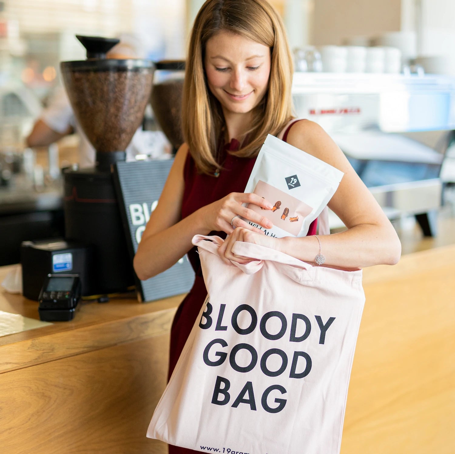 Deine 19grams Tasche in Pink - eine Bloody Good Bag