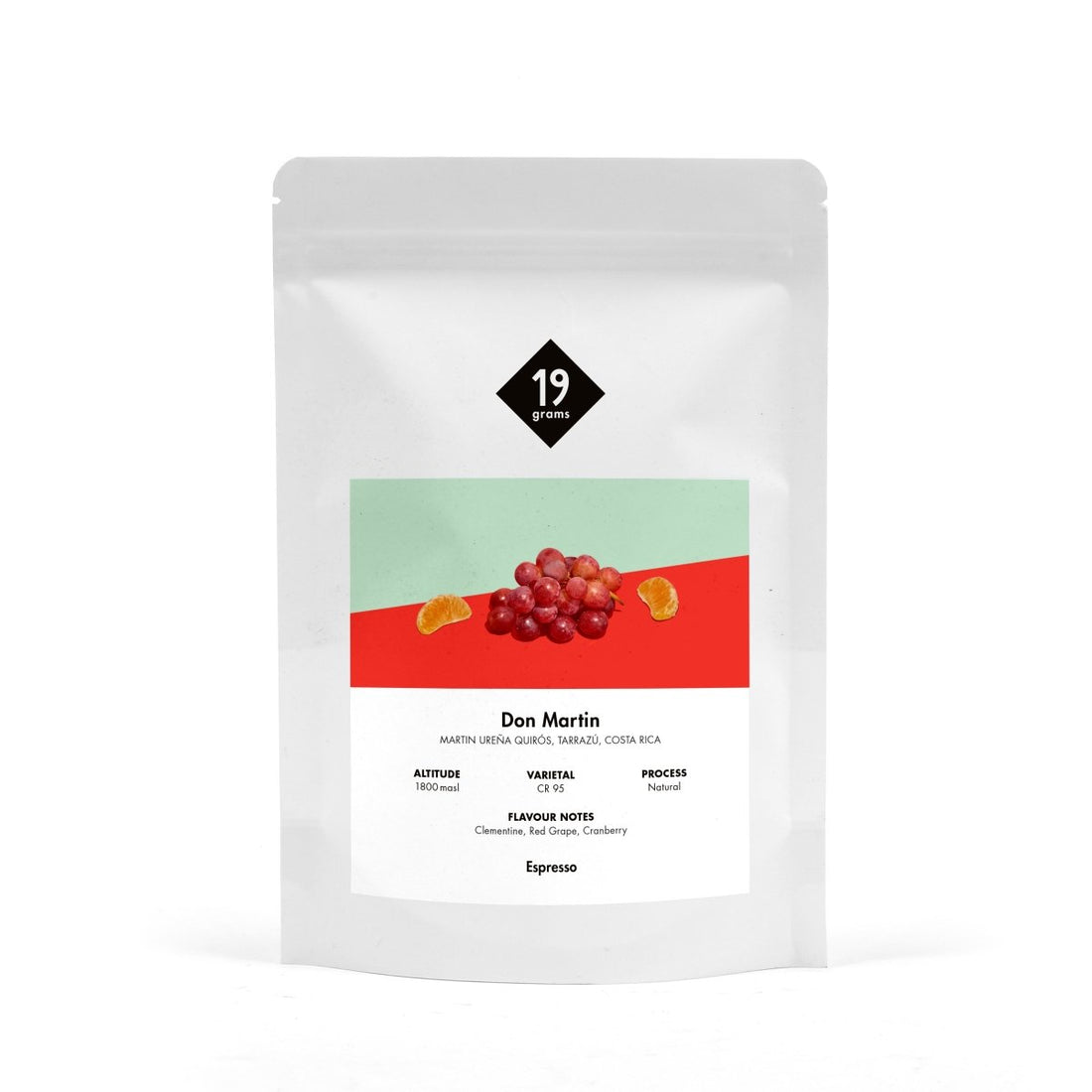 19grams Don Martin CR95- Costa Rica Espresso 250g