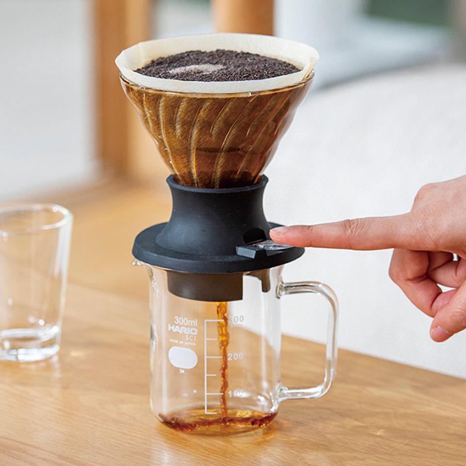 Hario V60 Switch Immersion Coffee Dripper Anwendung 
