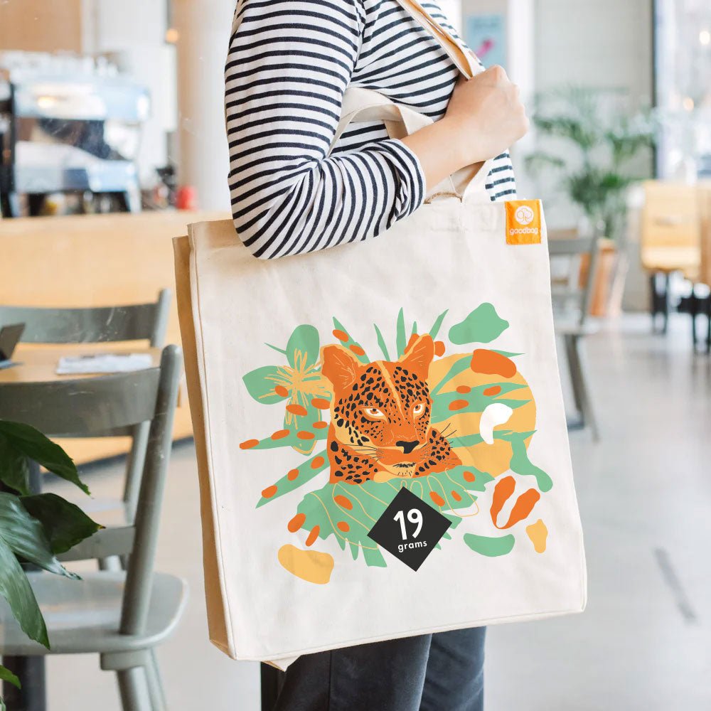 19grams Projektkaffee Roast for the Roar Jutetragetragetasche