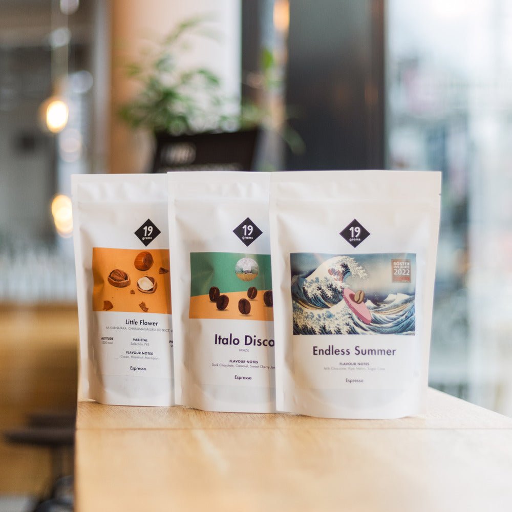 3 Beutel 19grams Kaffees für Vollautomaten