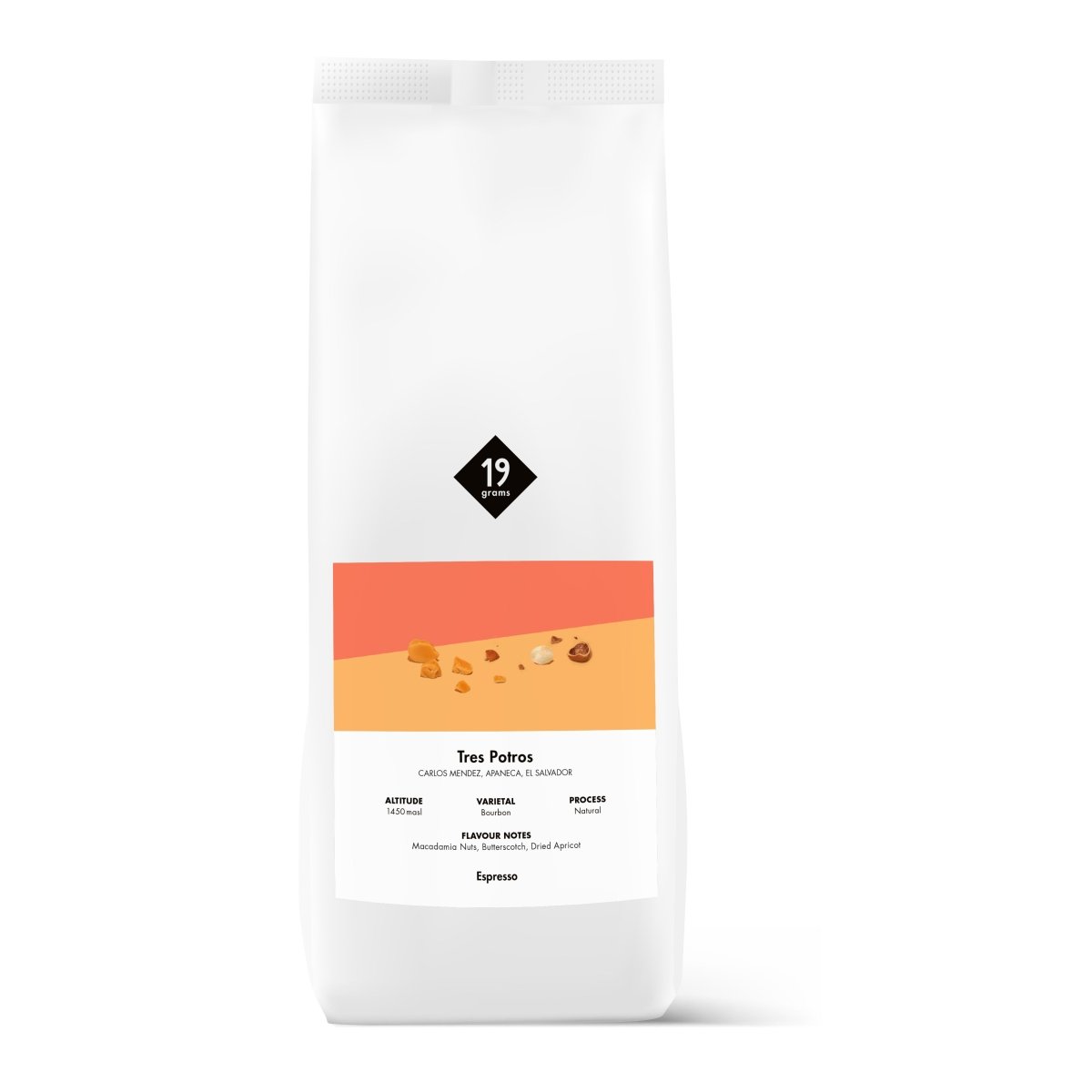 19grams Los Tres Potros Bourbon - El Salvador Espresso 1000g