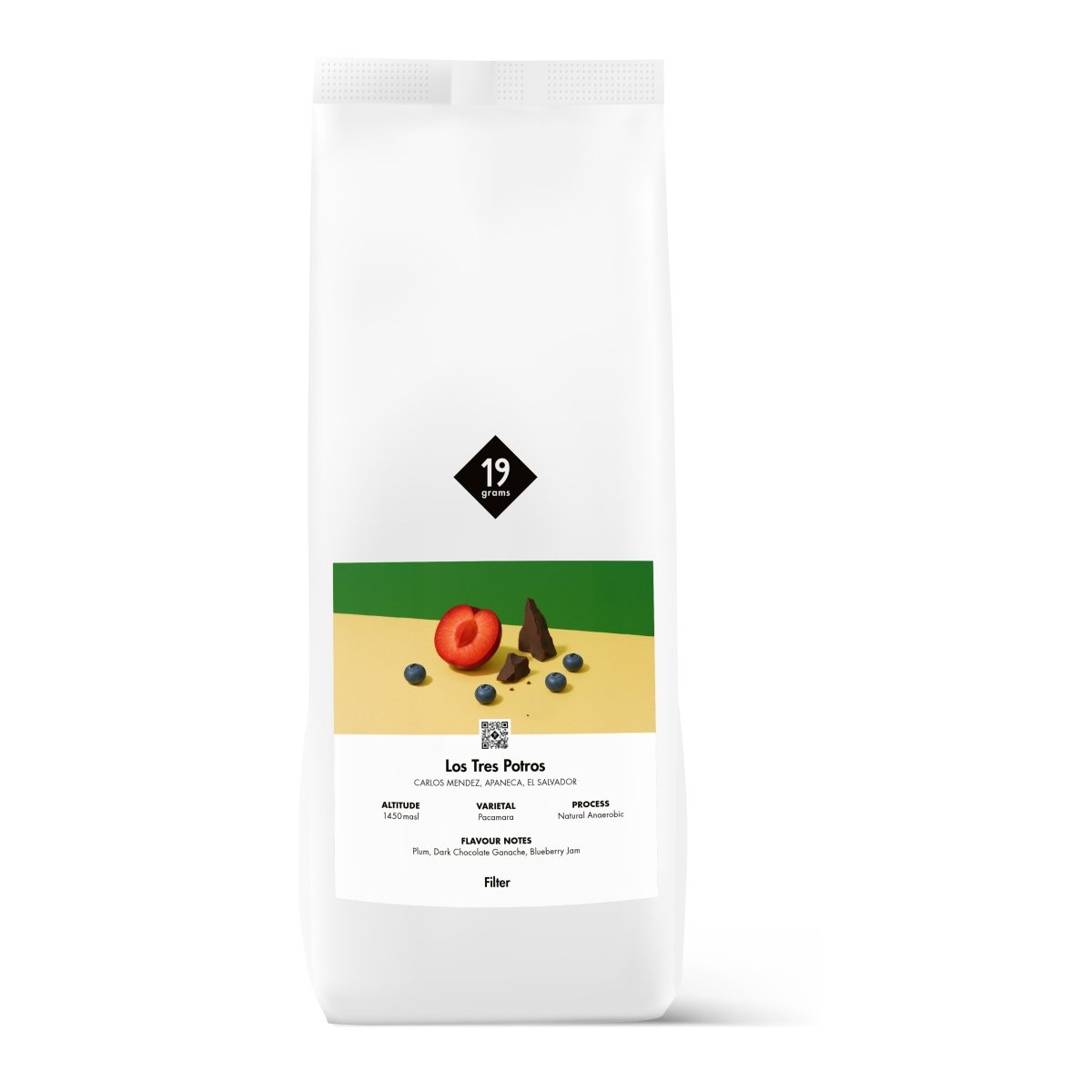 19grams Kilo Tüte Los Tres Potros Natural Anaerobic Pacamara Filter Kaffee