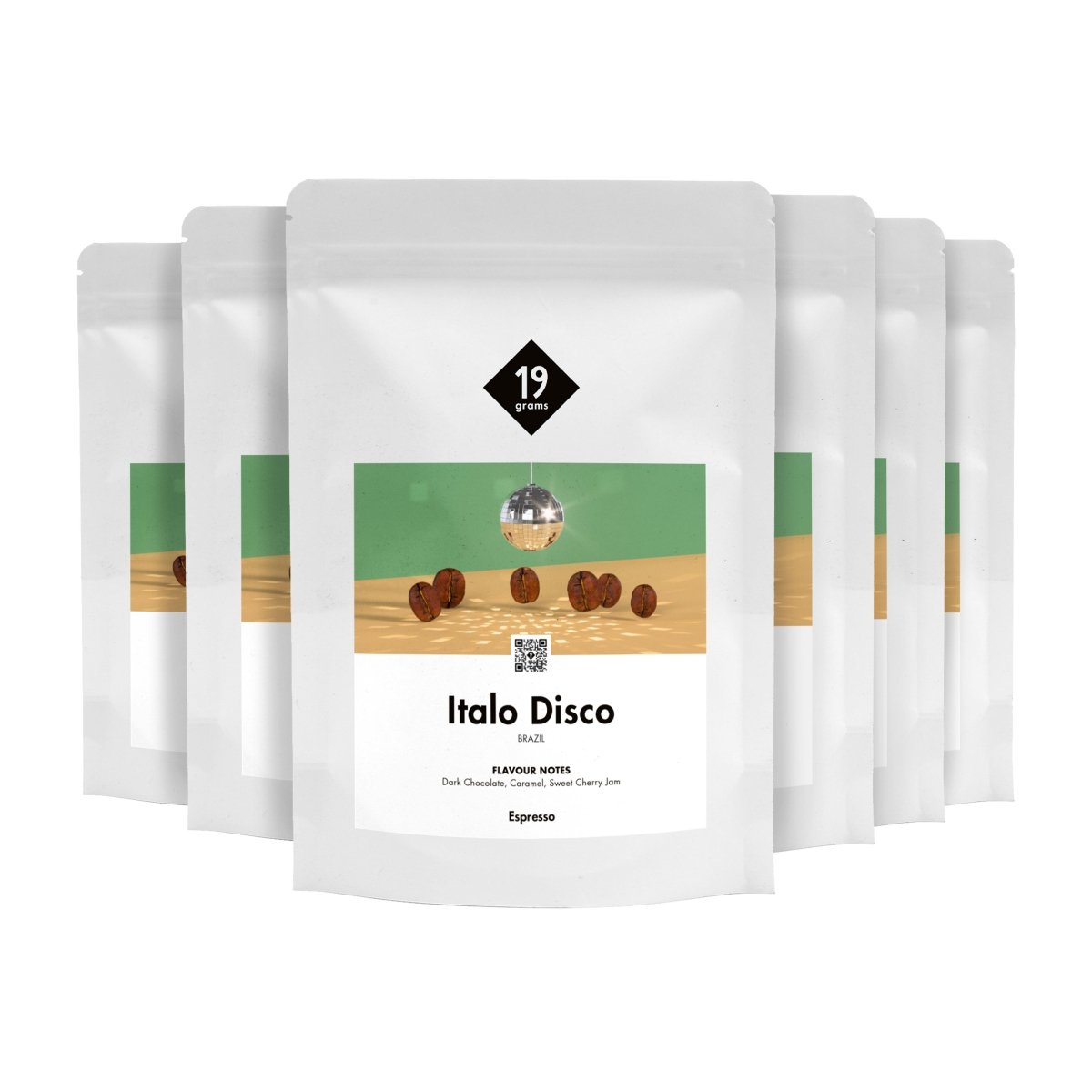19grams Italo Disco Brazil Espresso mit 6 Tüten