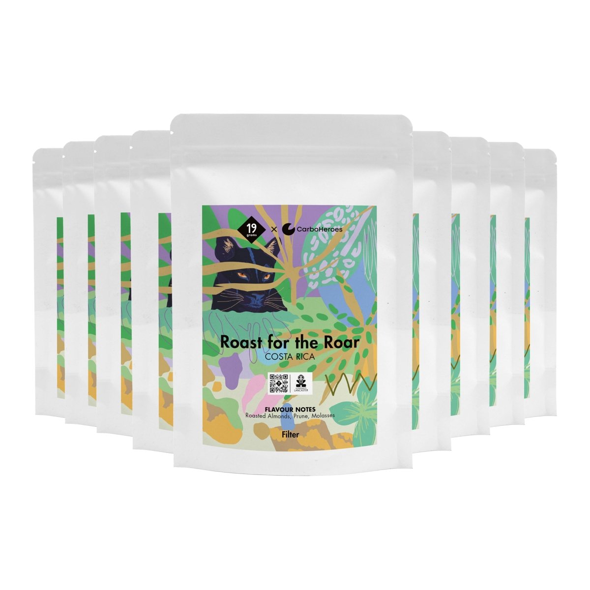 12 Monate 19grams Roast for the Roar Projektkaffee