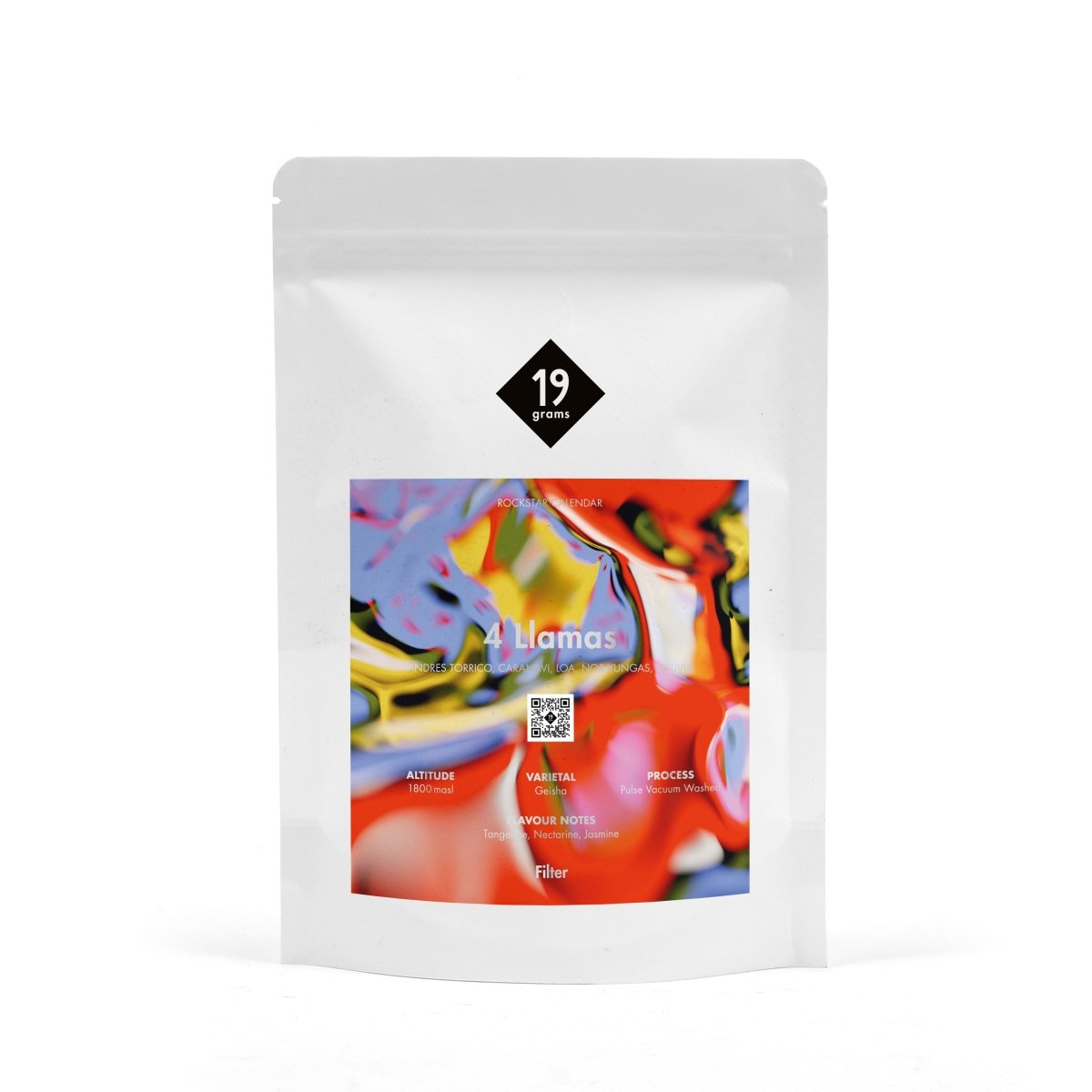 19grams 4 Llamas Rockstar Sonntagsadventskalender Kaffee aus Bolivien