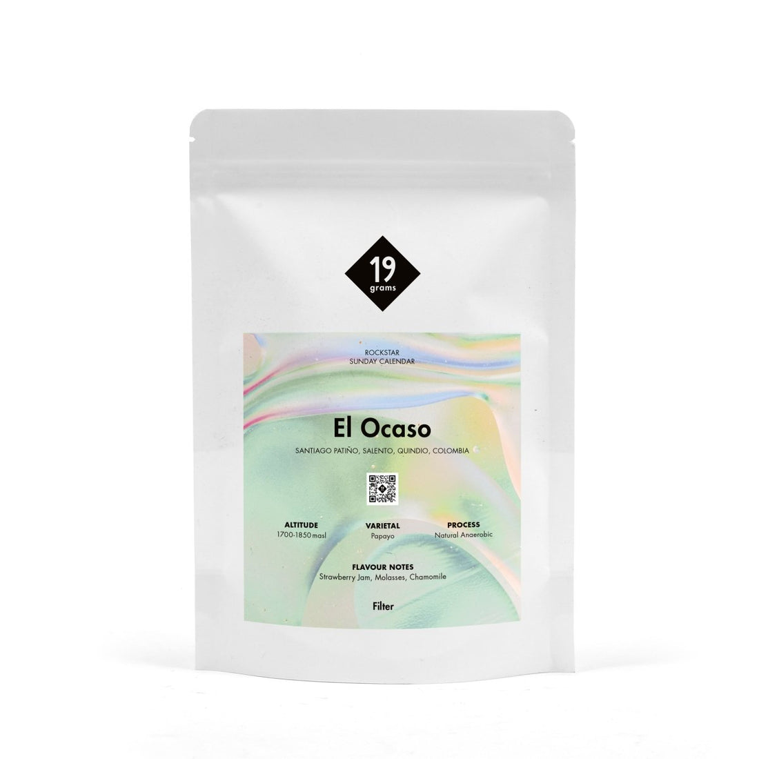 19grams Rockstar Sonntagsadventskalenderkaffee El Ocaso aus Kolumbien