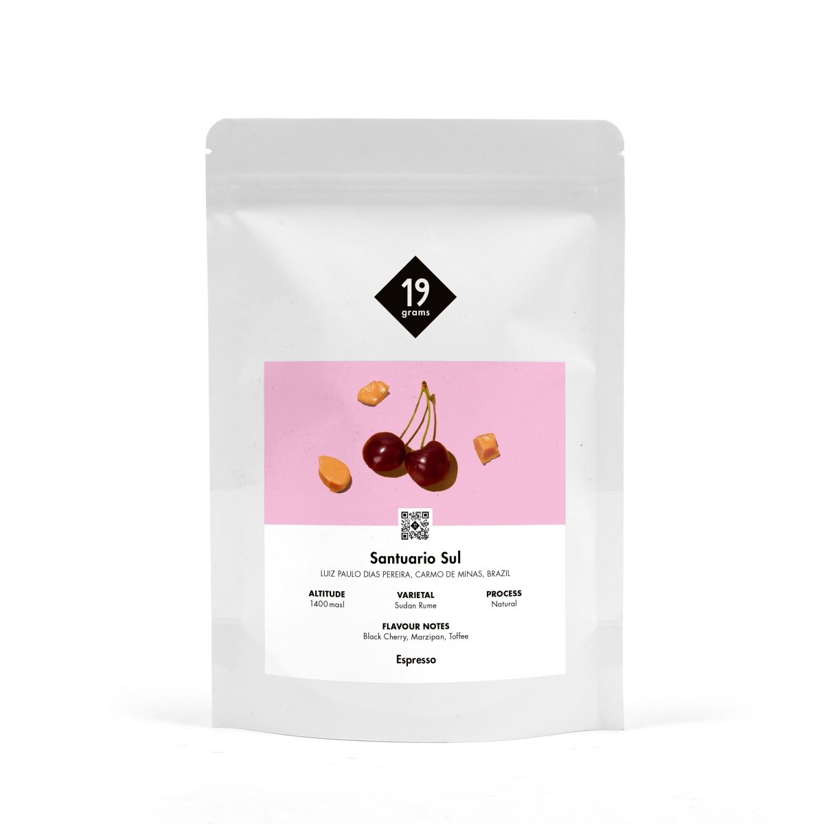 19grams Santuario Sul Rume Espresso in einem 250g Beutel