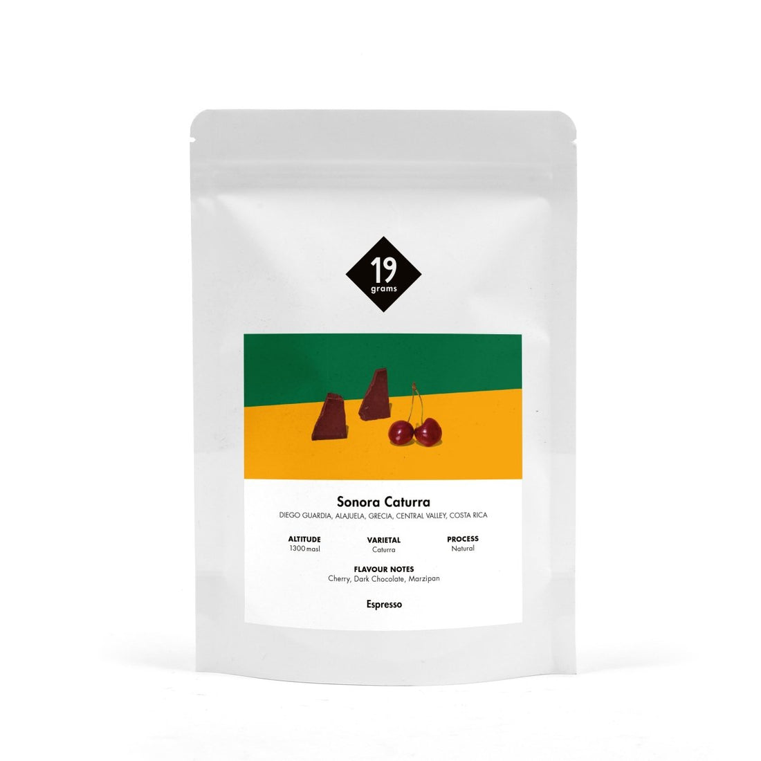 19grams Hacienda Sonora Caturra - Costa Rica Espresso 250g