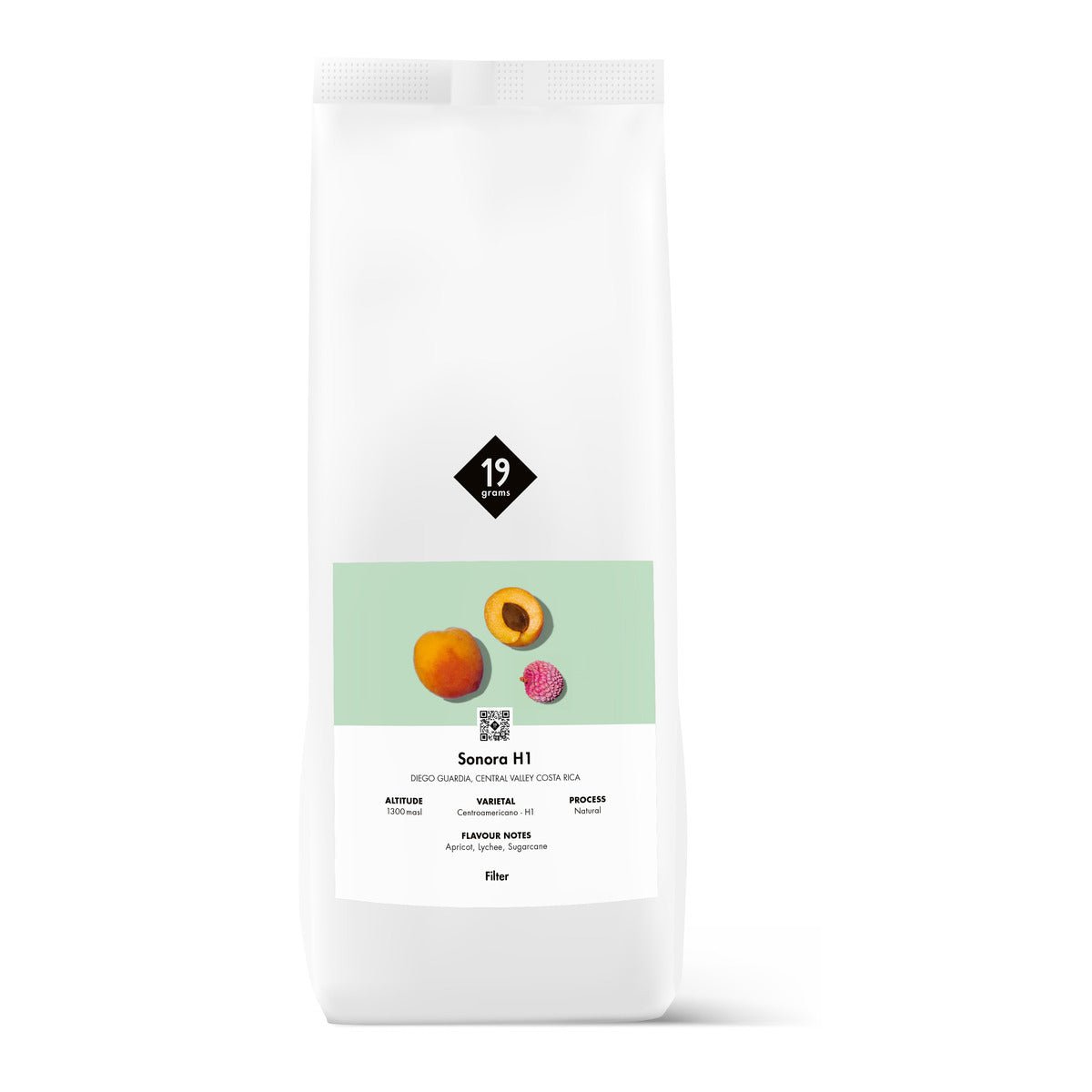19grams Sonora H1 Filter 1 kg Kaffeebeutel – Centroamericano-H1, Naturalprozess, Costa Rica, Specialty Coffee von 19grams Coffee Roasters Berlin