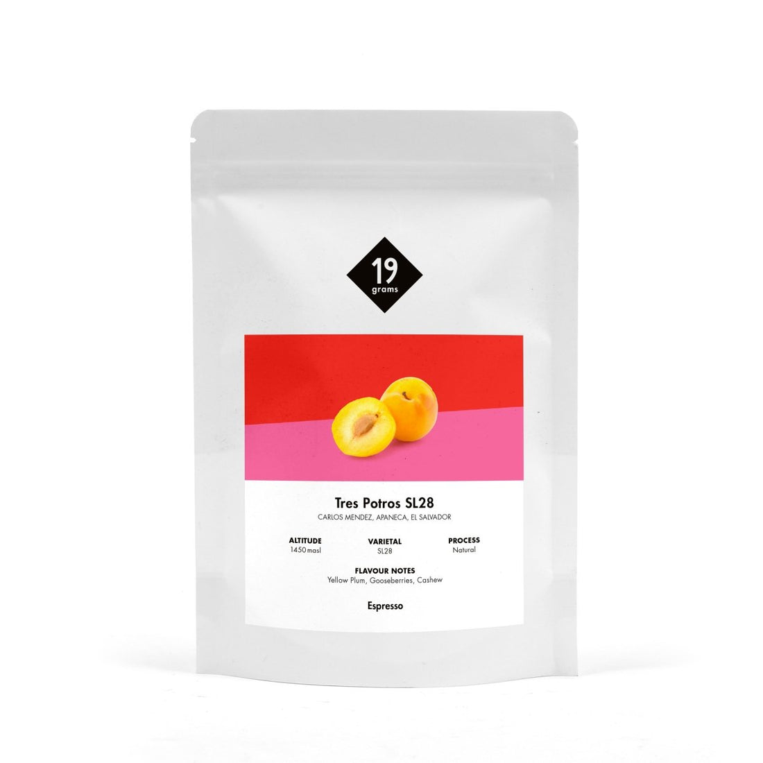 19grams Los Tres Potros SL28 - El Salvador Espresso 250g