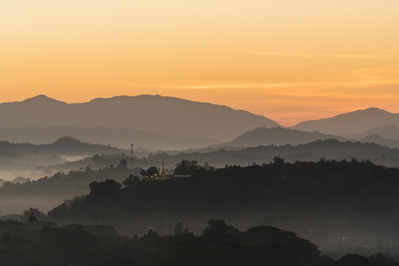 Sonnenuntergang in Myanmar