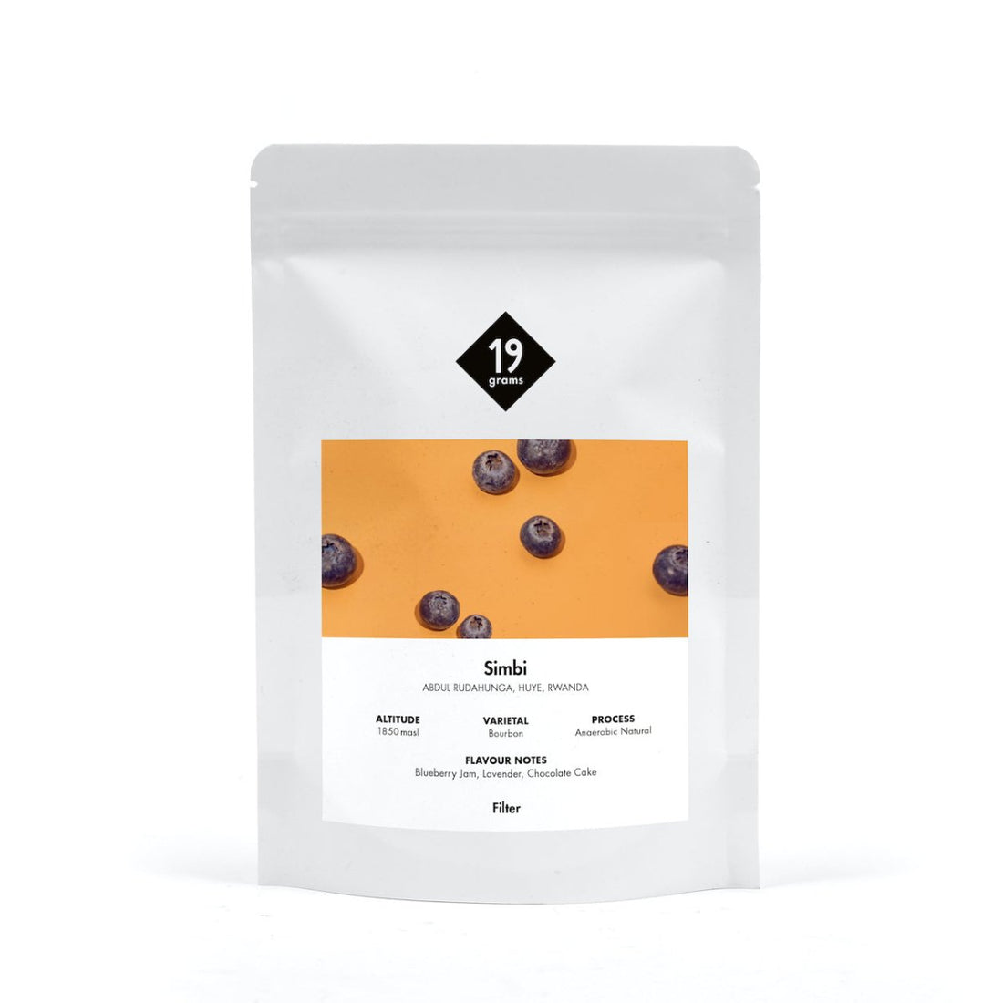 Deine 250g Tüte Simbi Anaerobic Natural Ruanda Filter Kaffee