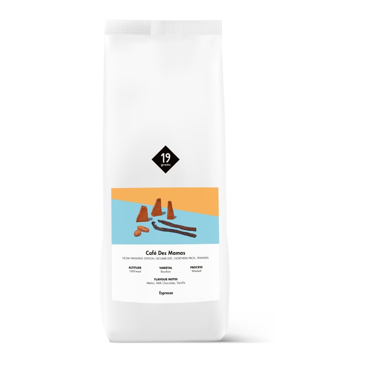 19grams Café des Mamas - Ruanda Espresso 1000g