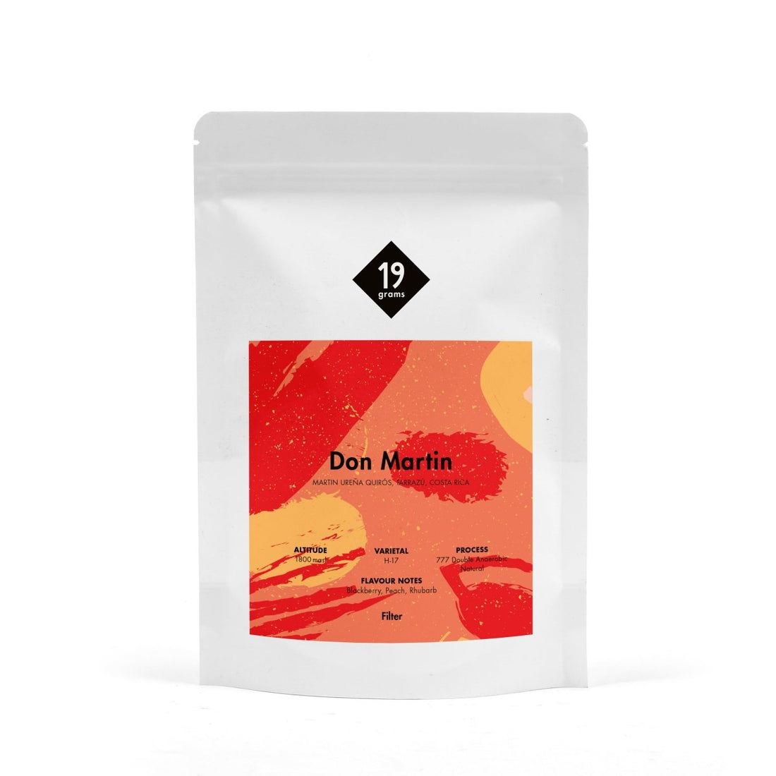 Mockup Vorderseite 19grams Don Martin H17 - Costa Rica Filter