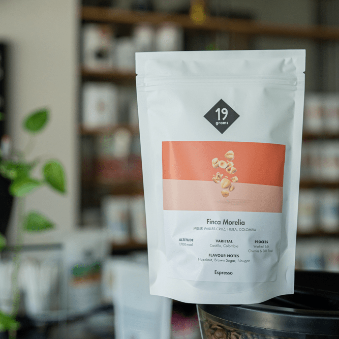 Deine 19grams Tüte Finca Morelia Espresso aus Kolumbien