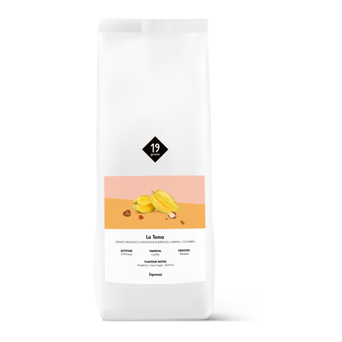 Deine 1000g 19grams La Toma - Kolumbien Espresso Tüte