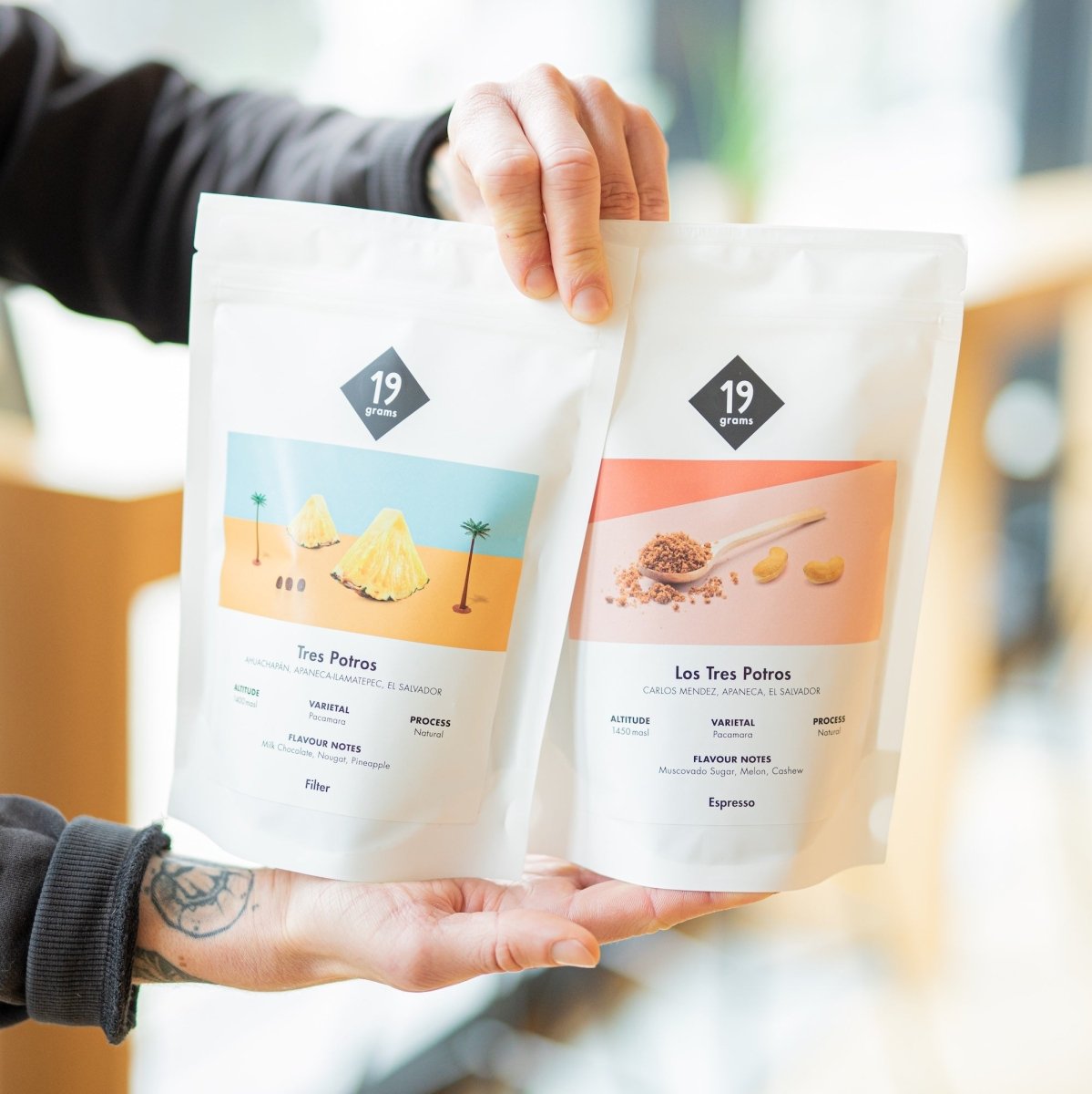 19grams Los Tres Potros Pacamara - El Salvador Filter Set