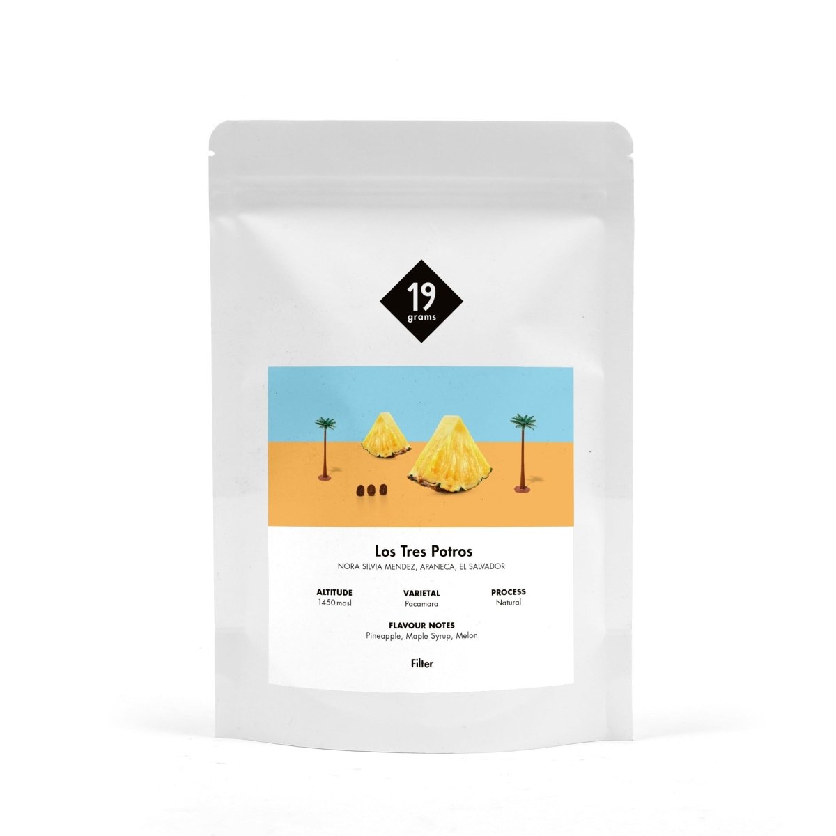 Deine 250g Tüte Los Tres Potros El Salvador Filter Kaffee