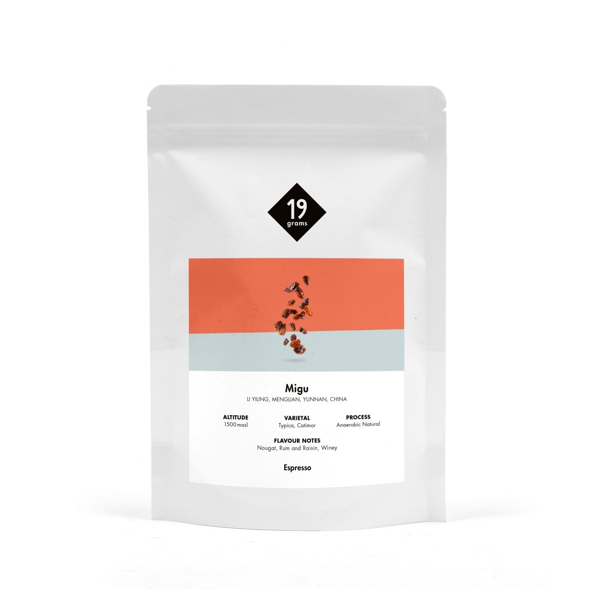 Deine 250g 19grams Migu Anaerobic Natural - China Espresso Tüte