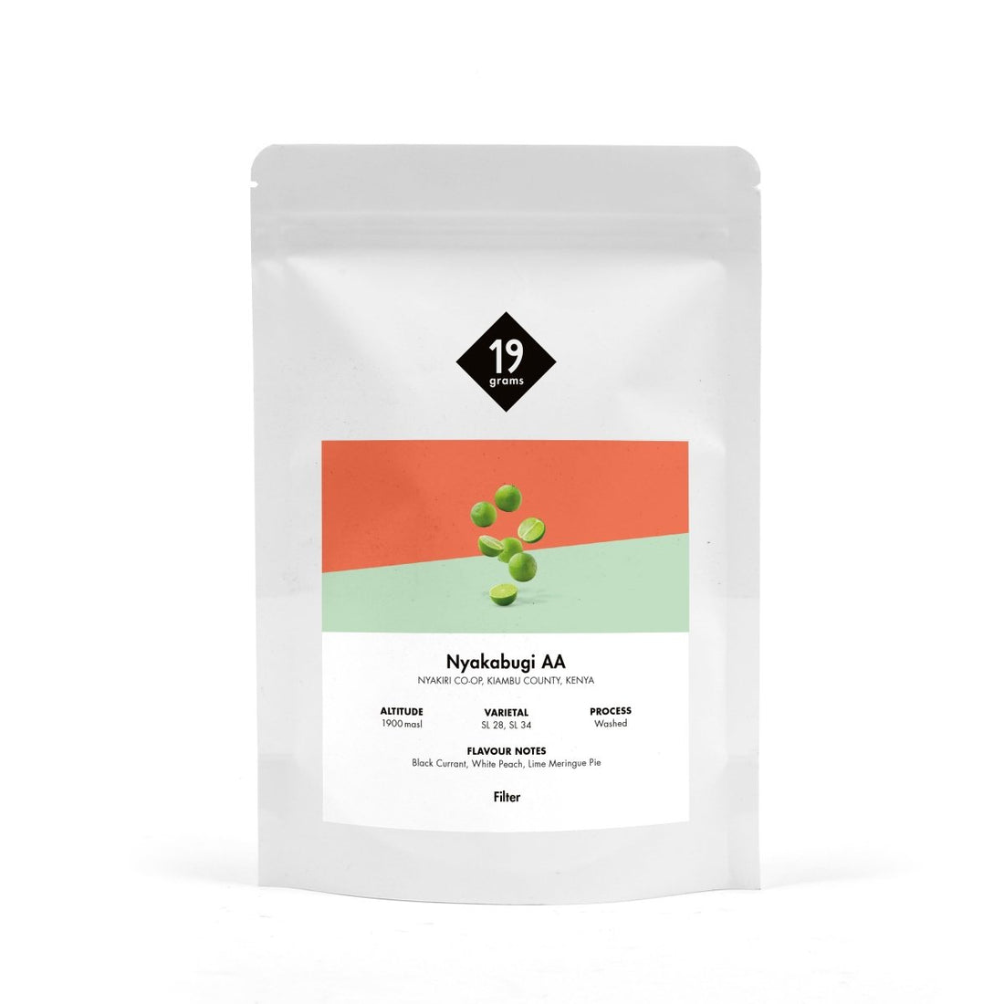 Deine 250g 19grams Nyakabugi AA - Kenia Filter Tüte