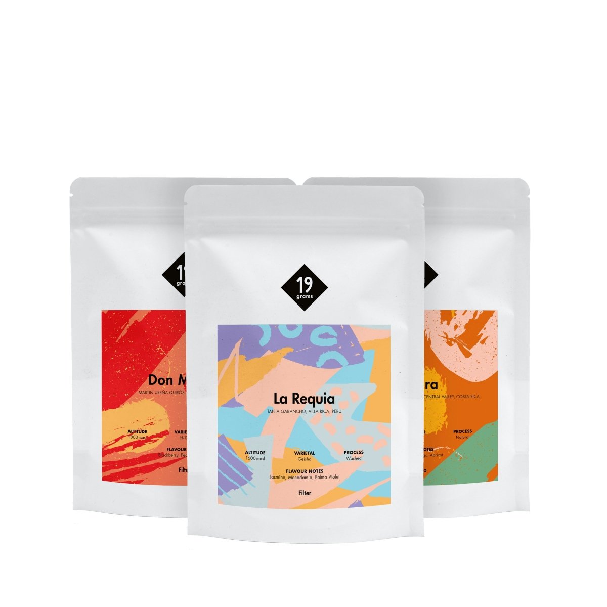 Dein 19grams Seltene Kaffees Probierset