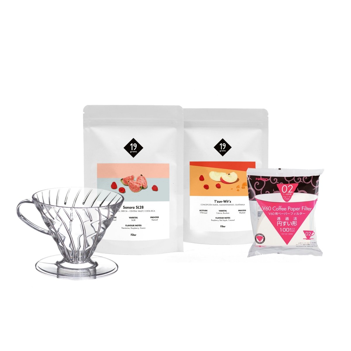 19grams Home Office Kaffee Set Komplettuebersicht Produktbild - Kaffee Home Office Set kaufen bei 19grams Coffee Roasters Berlin