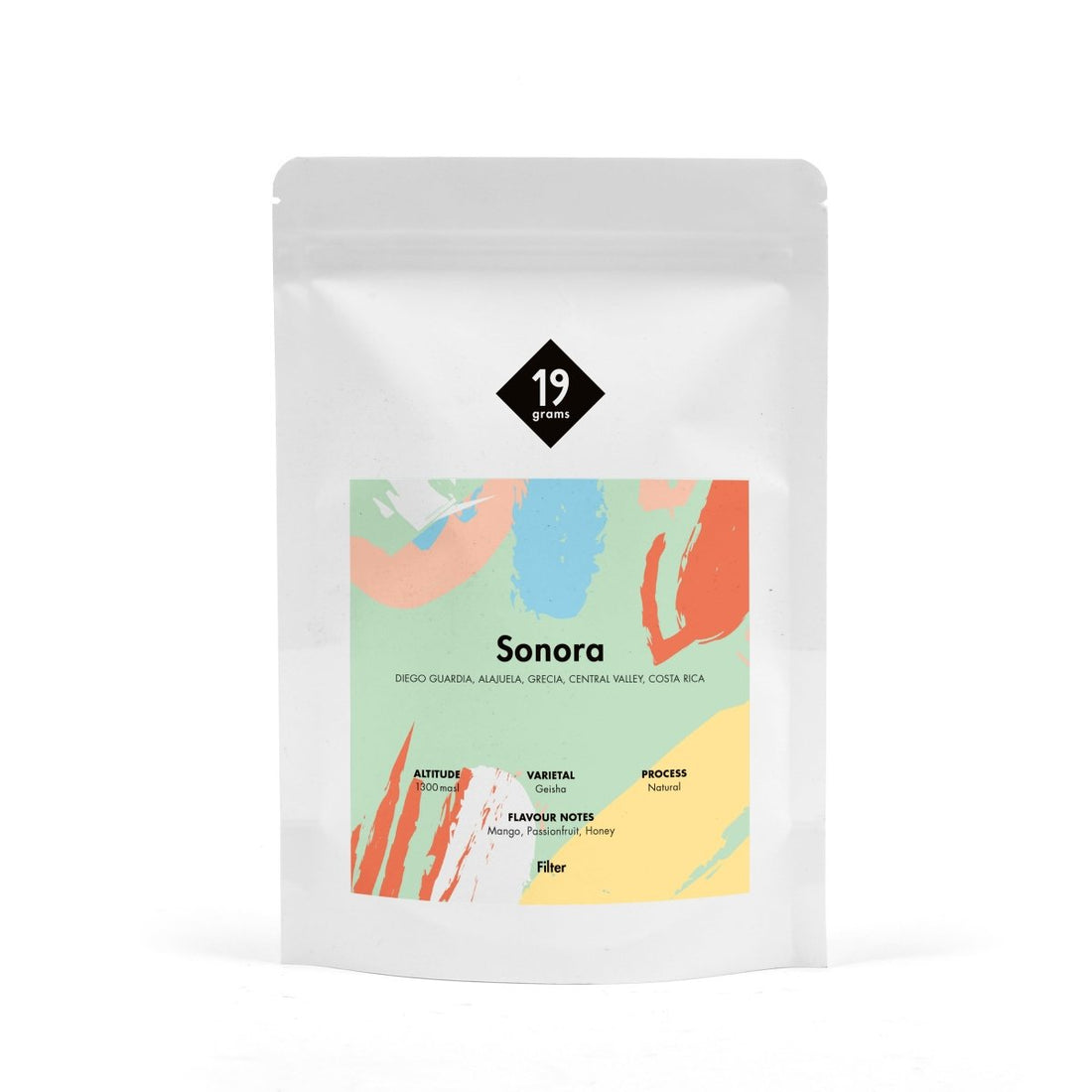 Deine 200g 19grams Tüte Sonora Geisha Natural - Costa Rica Filter