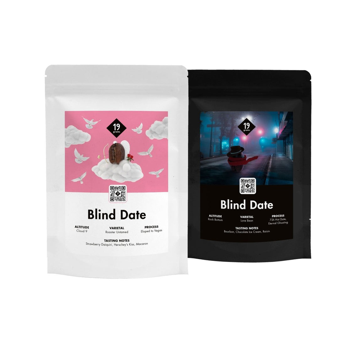 19grams BLIND DATE Valentinstagskaffee beide Varianten