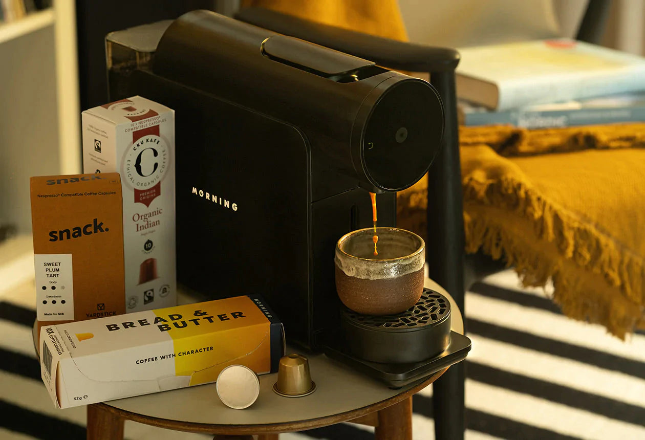 19grams Morning Capsule Machine, Black - Morning