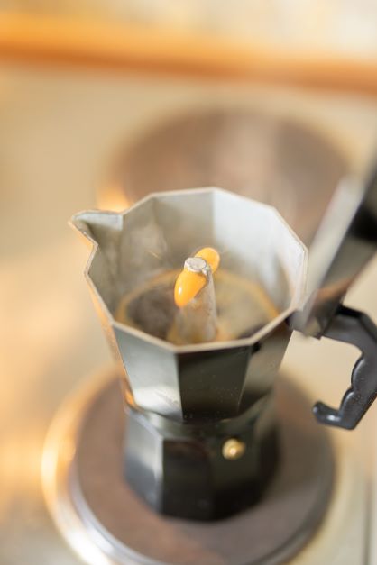 Espressokocher on the stove