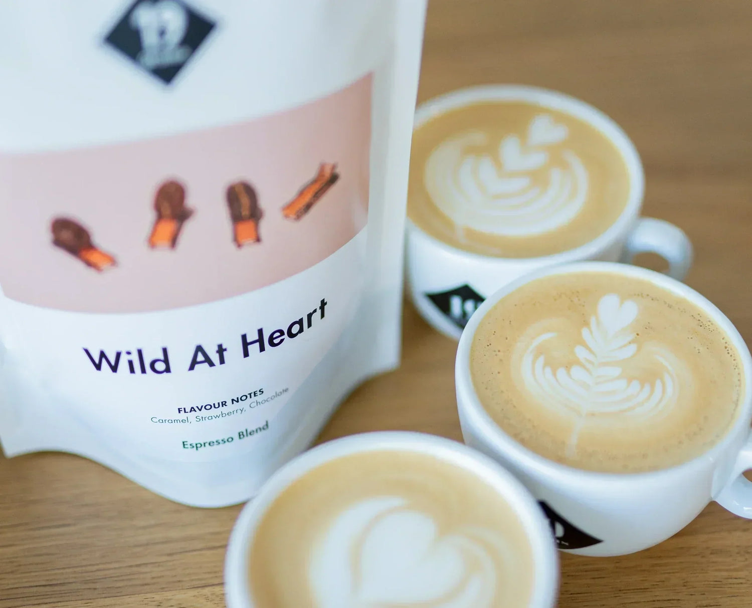19grams house blend, Wild At Heart as a milk coffee