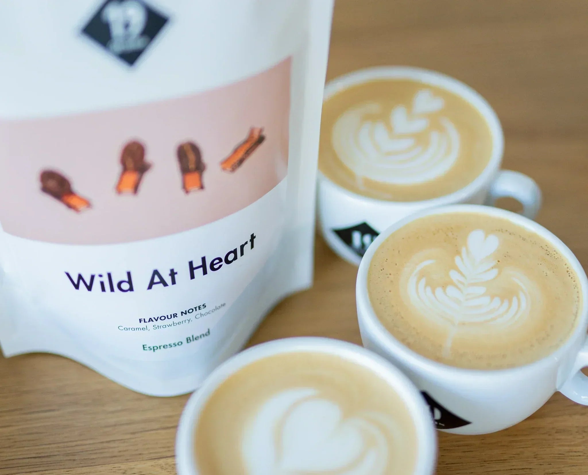 19grams house blend, Wild At Heart as a milk coffee