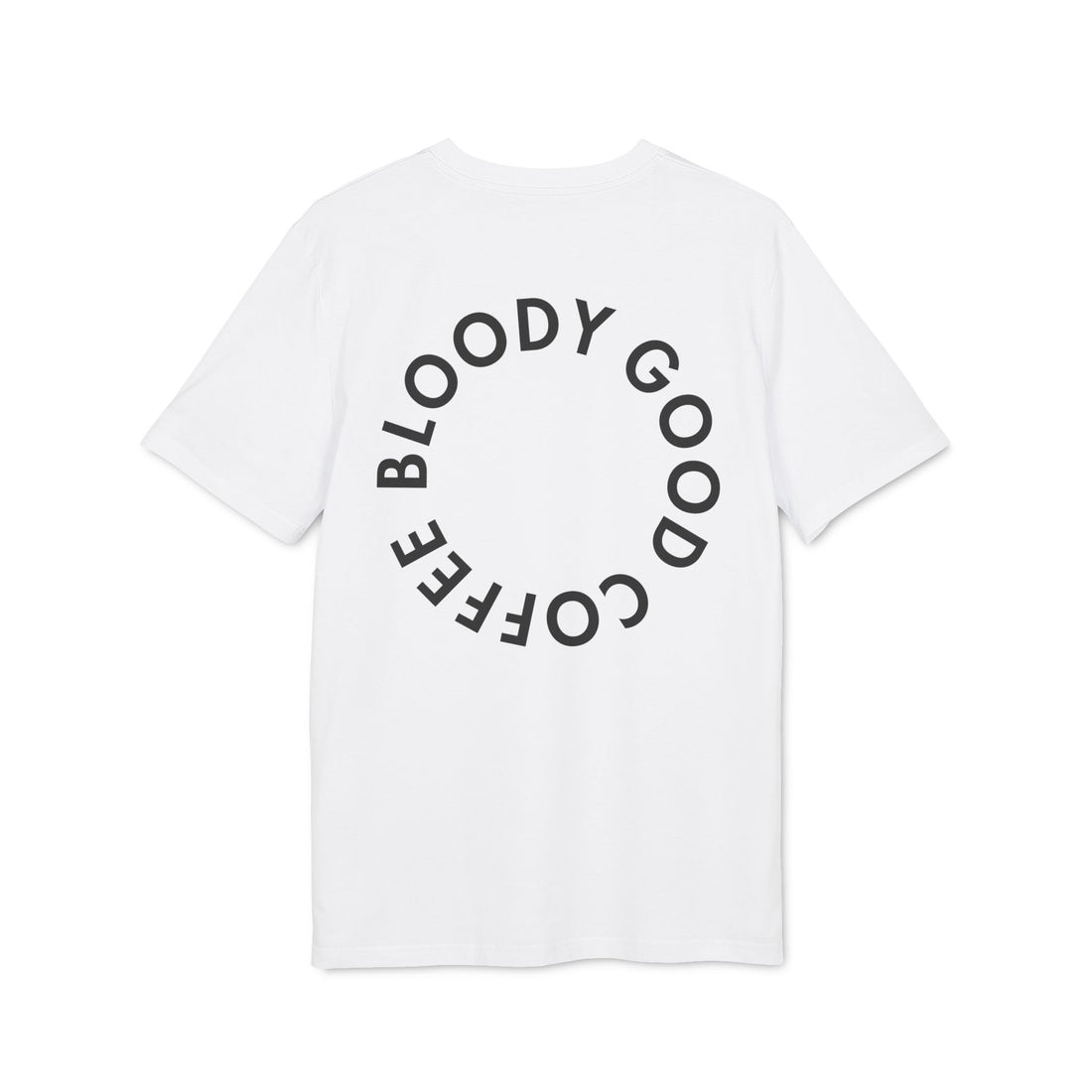 19grams T-Shirt weiß – Bloody Good Coffee, bloody good style!