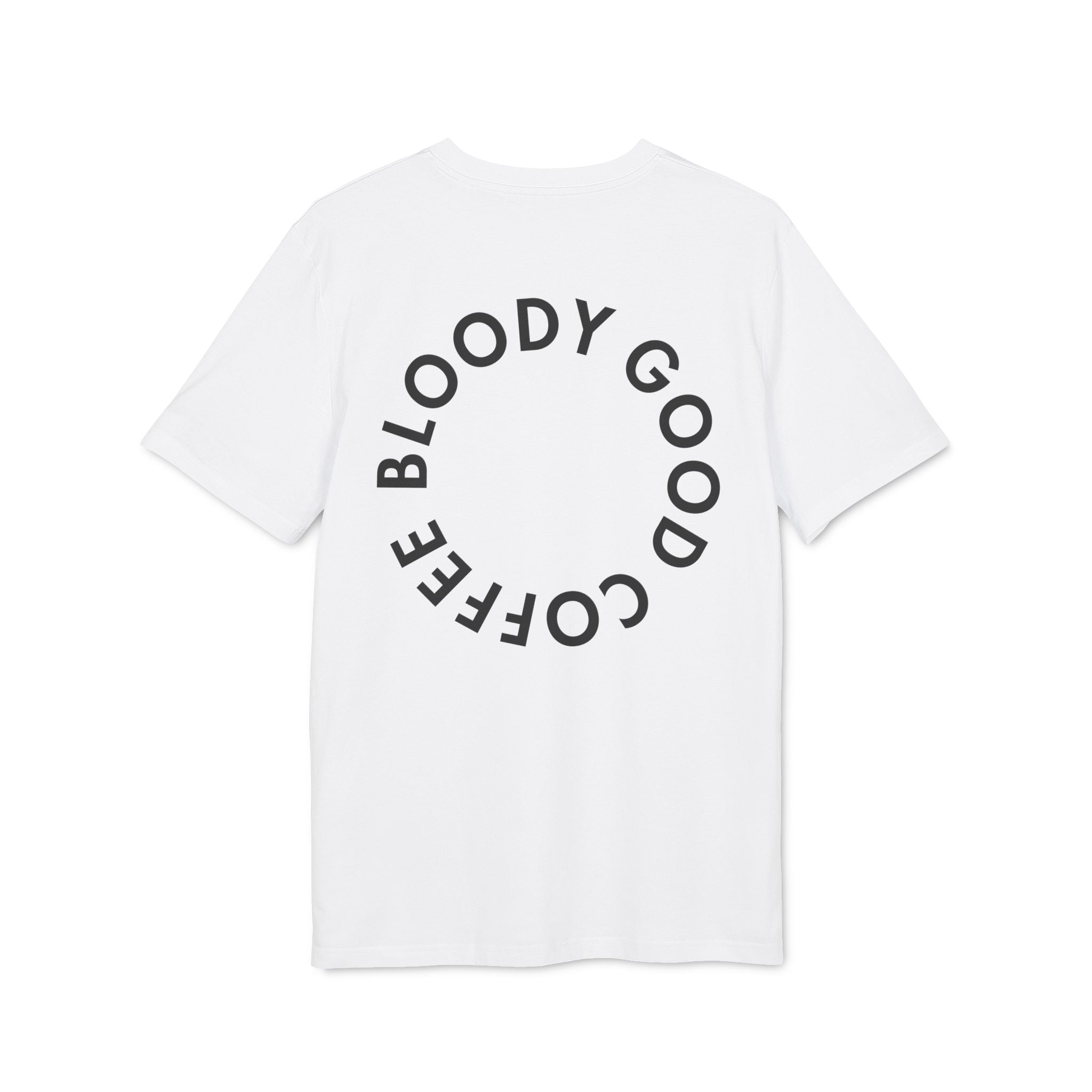 19grams T-Shirt weiß – Bloody Good Coffee, bloody good style!