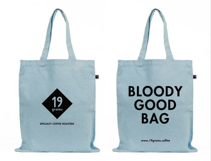 Deine 19grams Tasche in Blau - eine Bloody Good Bag