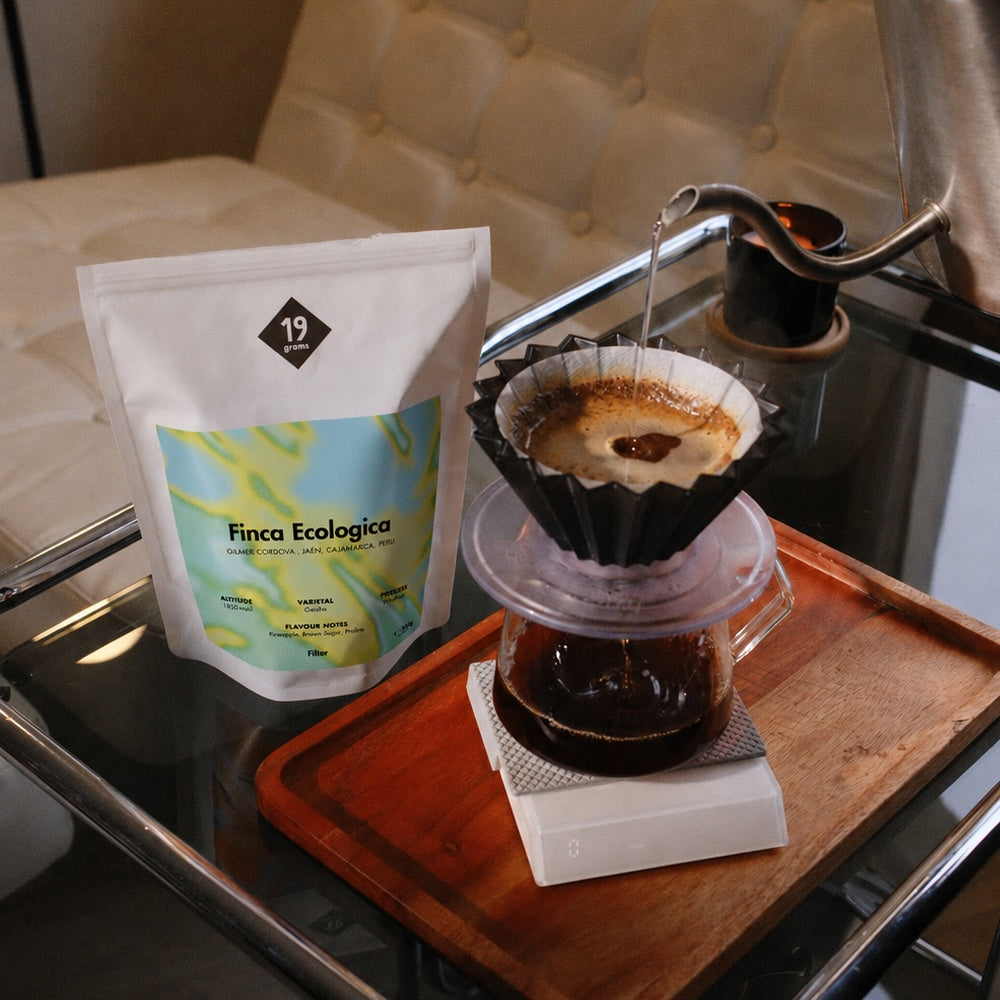 19grams Finca Ecológica Peru Rare Filter Kaffeebeutel Moodshot – Biologisch zertifizierter Specialty Coffee, geröstet von 19grams Coffee Roasters Berlin