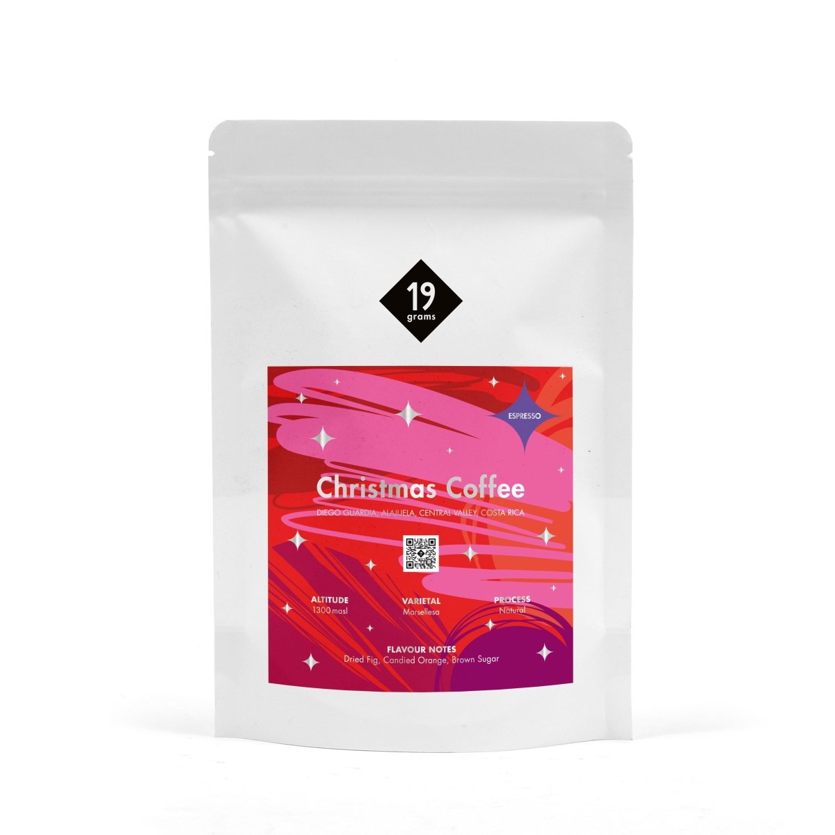 19grams Christmas Coffee - Espressoröstung - Limited Edition Espresso mit festlichem Design, perfekt als Kaffee-Geschenk für die Weihnachtszeit