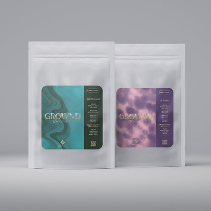 19grams Decaf Box Geschenkset – Produktmockup entkoffeinierter Kaffee Specialty Coffee