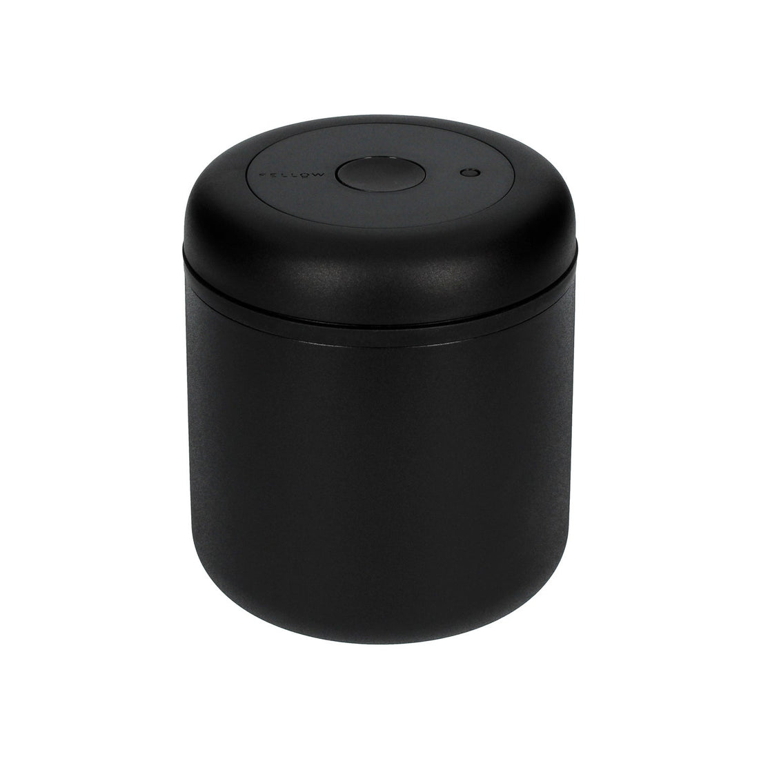 Fellow Atmos Canister Kaffee-Aufbewahrungsdose 700ml Matt-Schwarz – Vakuum-Frischhaltedose Draufsicht, im 19grams Coffee Roasters Berlin Shop