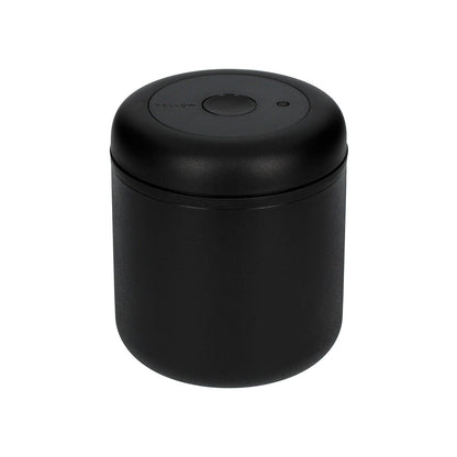 Fellow Atmos Canister Kaffee-Aufbewahrungsdose 700ml Matt-Schwarz – Vakuum-Frischhaltedose Draufsicht, alternative Variante im 19grams Shop