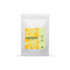 19grams GROWND BLOOM Filter Decaf – Freigestellter weißer Kaffeebeutel mit gelbem Blüten-Label, Geschmacksnoten Honigmelone, Erdbeere und Orangenblüte