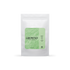 19grams GROWND ROOT Espresso Decaf – Freigestellter weißer Kaffeebeutel mit hellgrünem Blatt-Label, Geschmacksnoten Schwarzkirsche, Pekannuss und Toffee