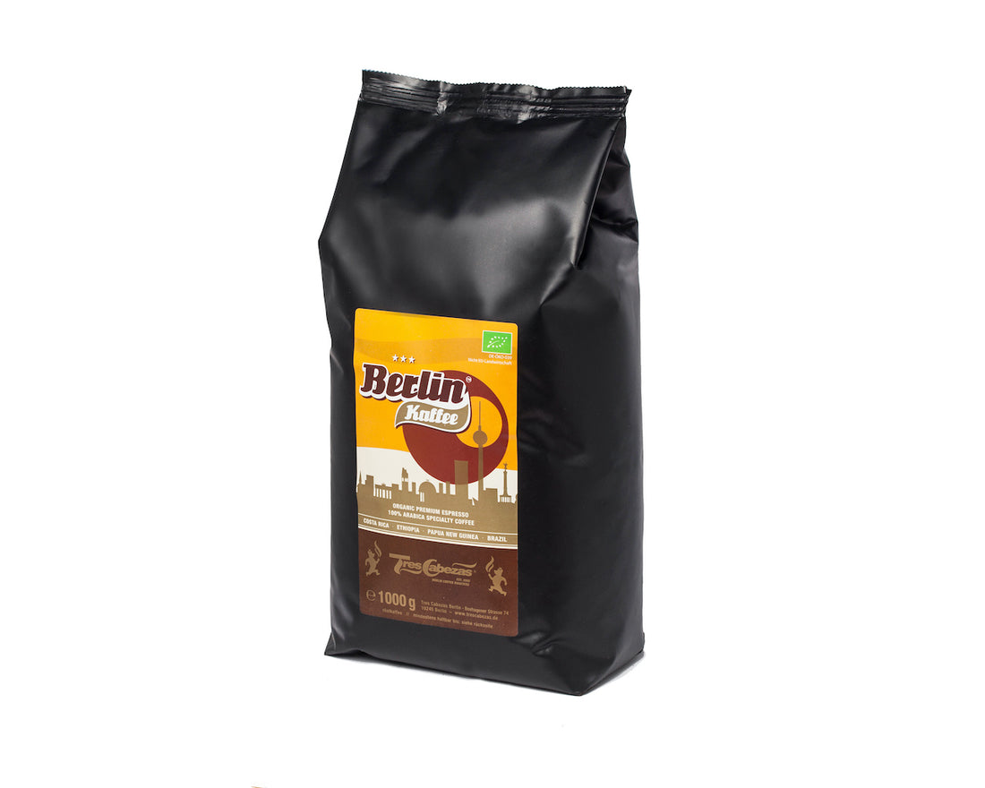 Deine 1000g Tüte Berlinkaffee Bio Espressobohnen
