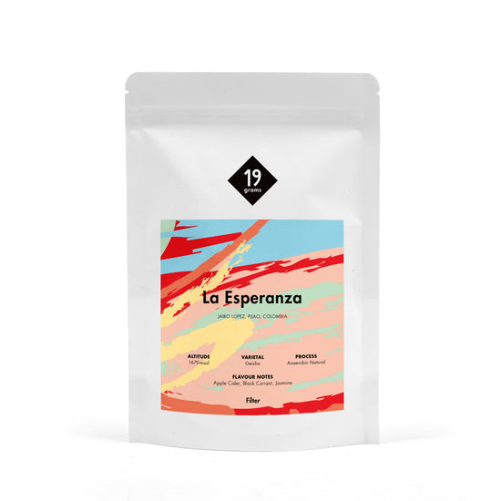 Deine 250g 19grams La Esperanza Geisha - Kolumbien Filter Tüte