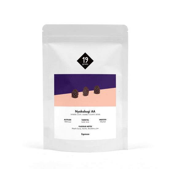 Deine 250g 19grams Nyakabugi AA - Kenia Espresso Tüte